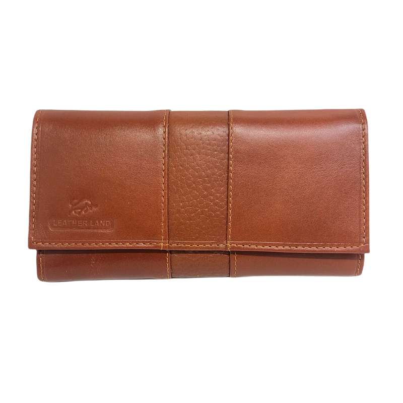 کیف پول زنانه سرزمین چرم مدل نگین کد 02