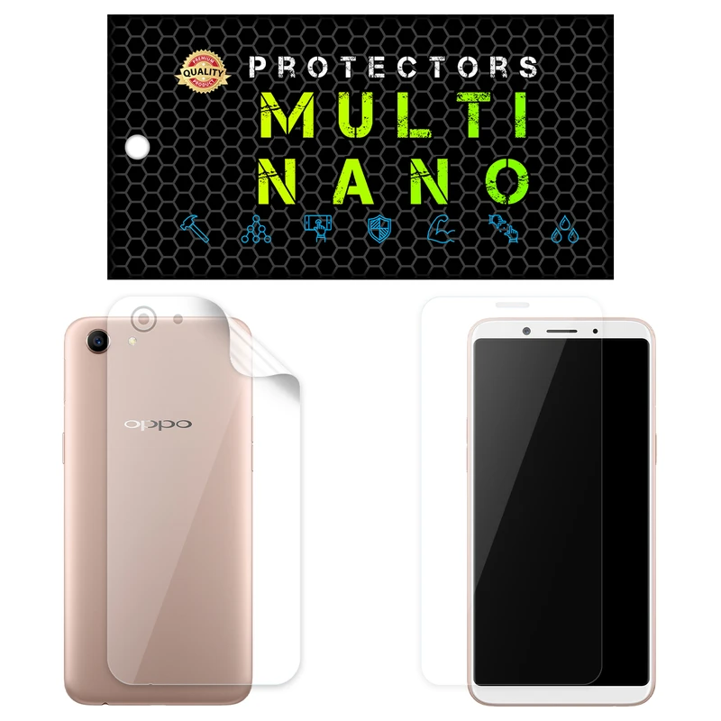 محافظ صفحه نمایش مولتی نانو مدل X-SFT مناسب برای گوشی موبایل اوپو A83 به همراه محافظ پشت