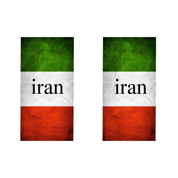 برچسب پلاک خودرو رایسان طرح ایران کد BP0016 مجموعه 2 عددی