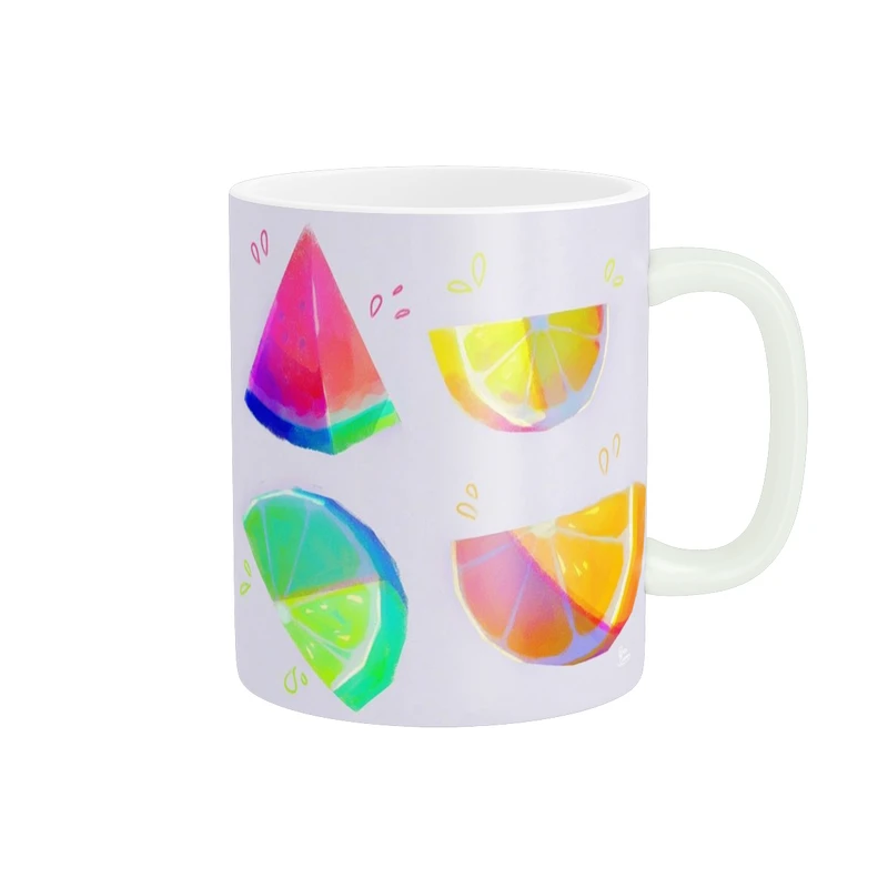 ماگ طرح میوه های تابستان کد M561