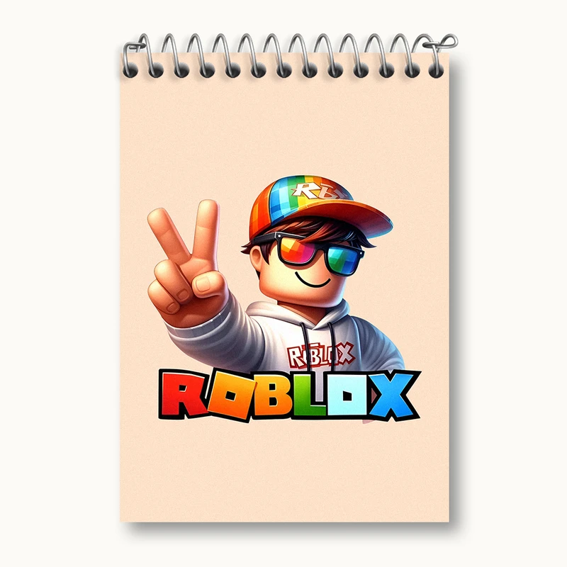 دفتر یادداشت 50 برگ خندالو طرح Roblox کد N4641