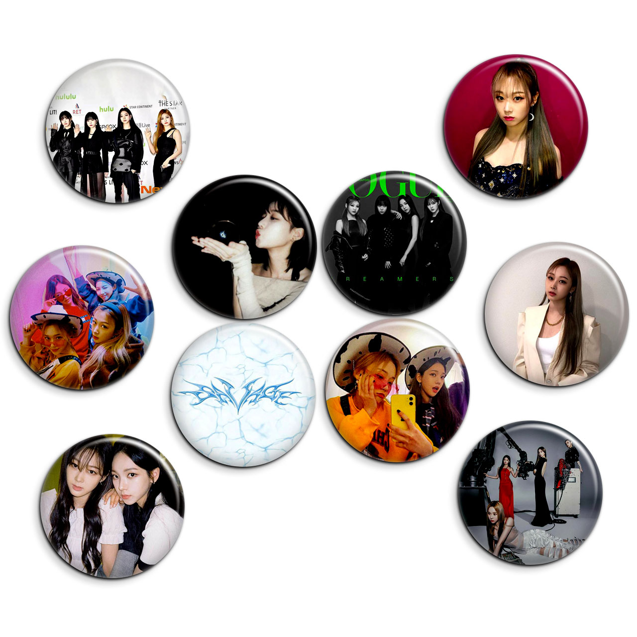 پیکسل پرمانه طرح aespa کد pmg.5210 مجموعه 10 عددی