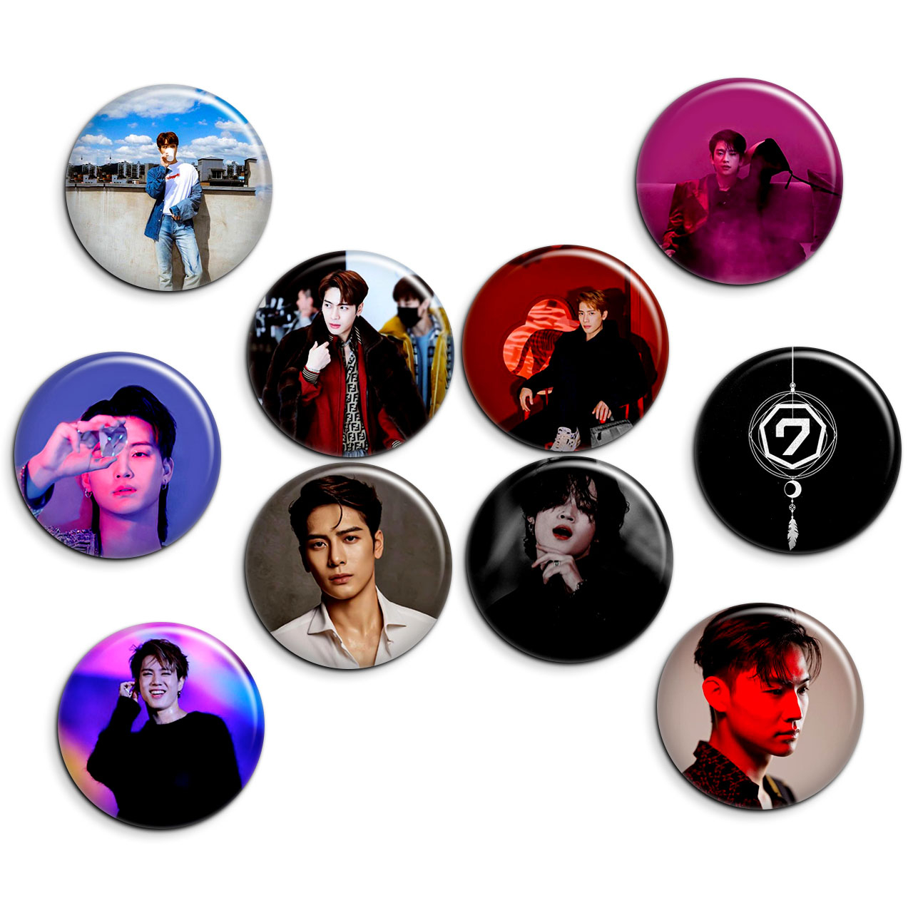 پیکسل پرمانه طرح GOT7 کد pmg.5499 مجموعه 10 عددی