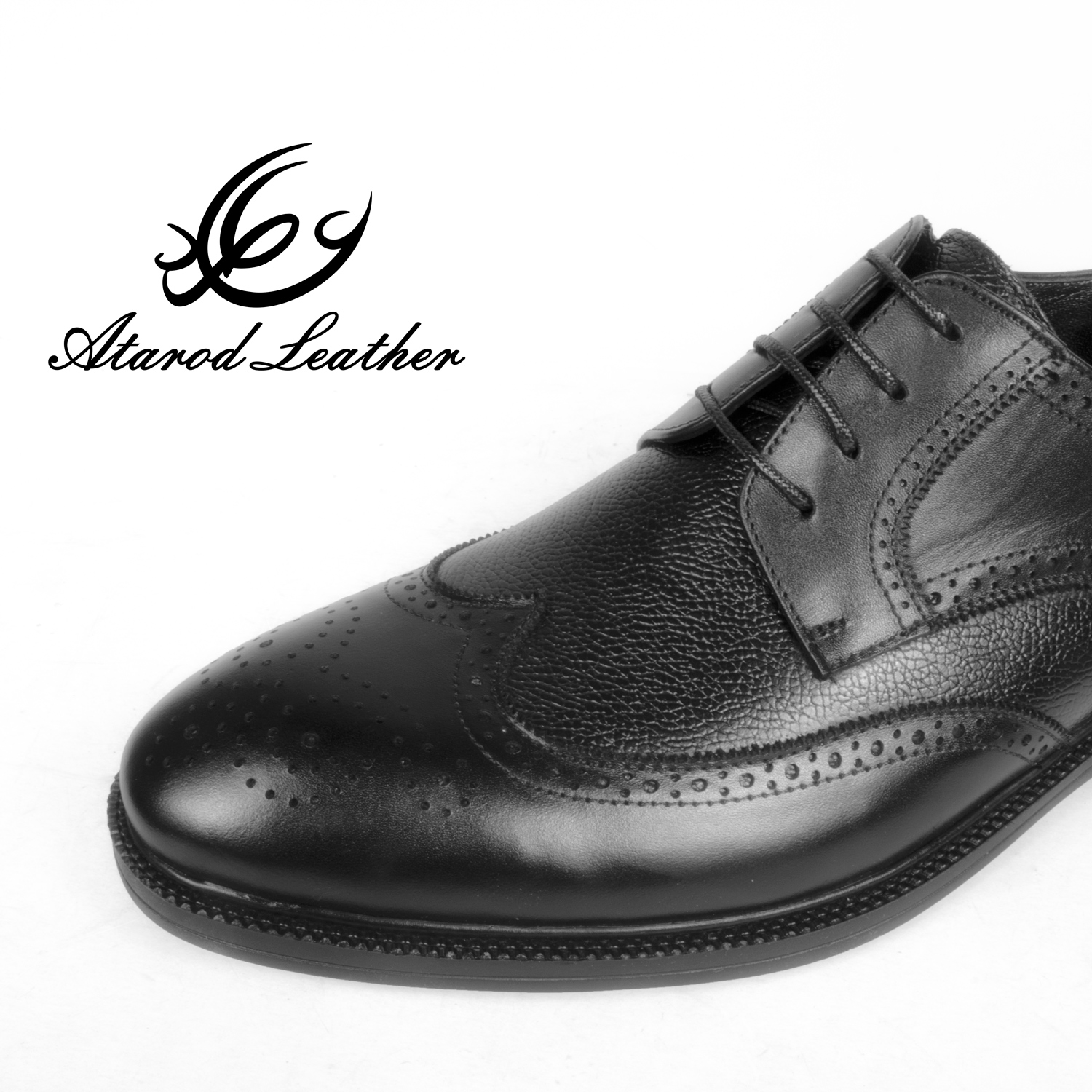 کفش مردانه چرم عطارد مدل چرم طبیعی کد SH136 -  - 13