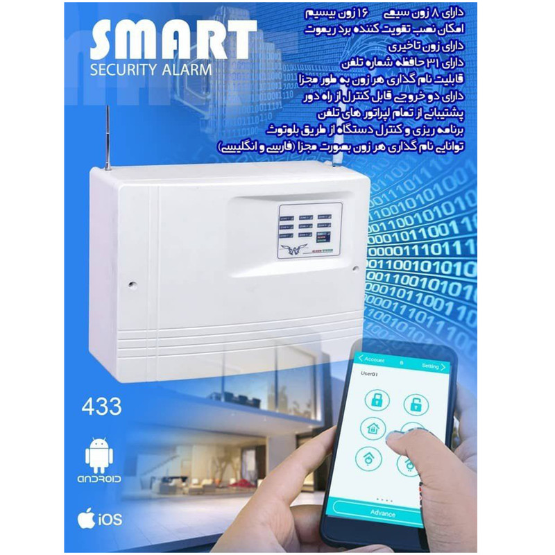 دزدگیر اماکن سیمکارتی اسمارت مدل NH7981