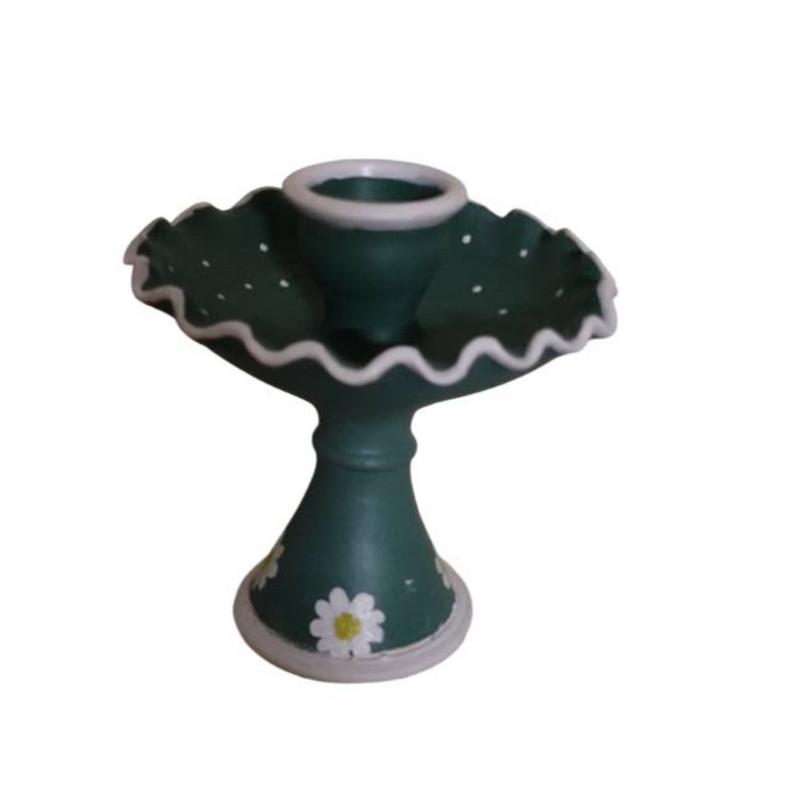 ظروف هفت سین مدل سفالی طرح گل مجموعه 7 عددی