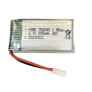 باتری لیتیومی مدل KSRE-HP-752540 ظرفیت 500 میلی آمپر ساعت