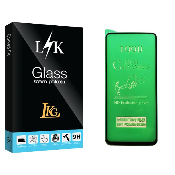 محافظ صفحه نمایش سرامیکی ال کا جی مدل LK Glass مناسب برای گوشی موبایل شیائومی Redmi Note 9