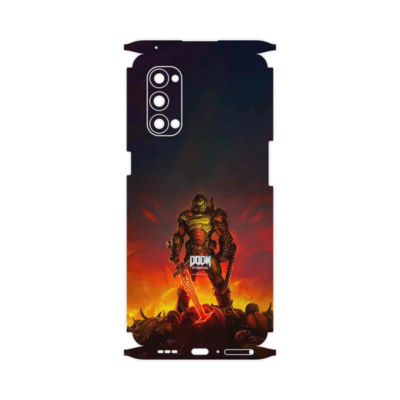 برچسب پوششی ماهوت مدل DOOM Game Series-FullSkin مناسب برای گوشی موبایل اپو Reno4 Pro 5G