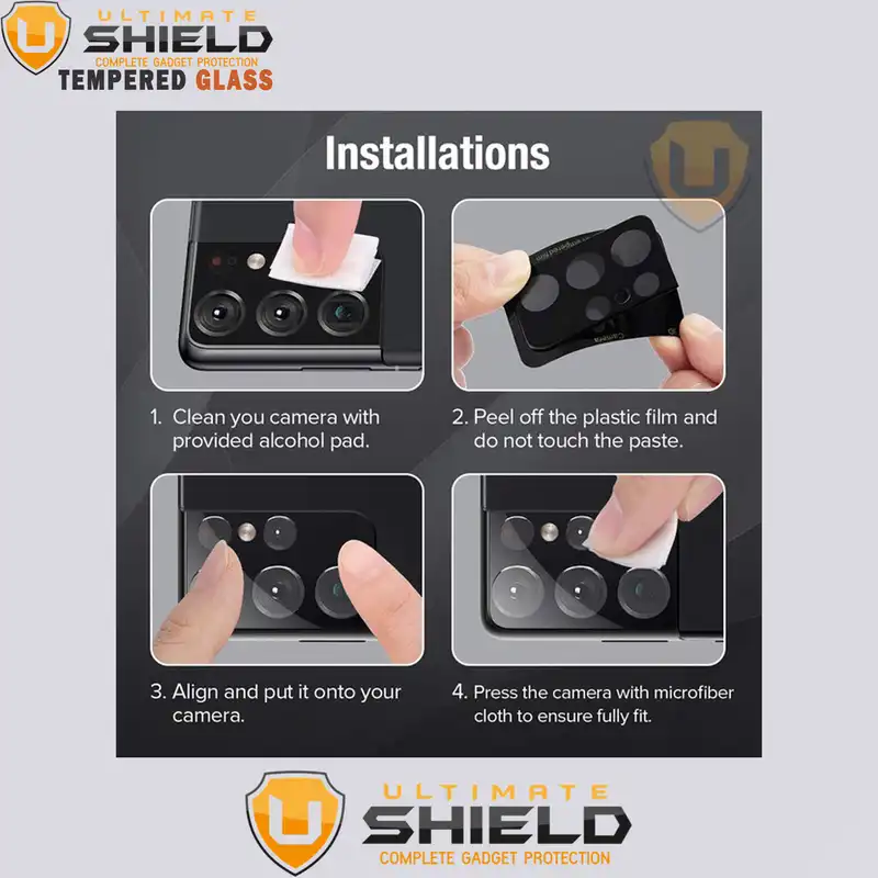 محافظ لنز دوربین آلتیمیت شیلد مدل 3D UL مناسب برای گوشی موبایل سامسونگ Galaxy Zflip 4