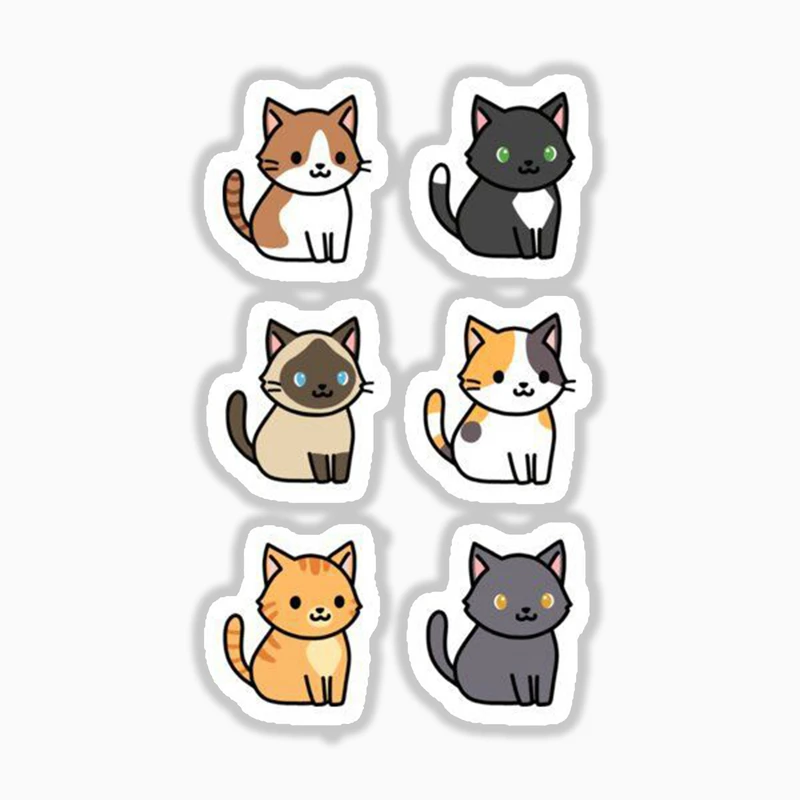 استیکر لپ تاپ و موبایل بووم طرح بچه گربه جذاب کد N23