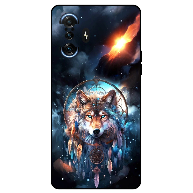 کاور مگافون طرح گرگ و دریم کچر مدل 8005 مناسب برای گوشی موبایل شیائومی Redmi K40 Gaming