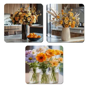 مگنت صباطرح مدل گل و گلدان  کد M1310 مجموعه 3 عددی