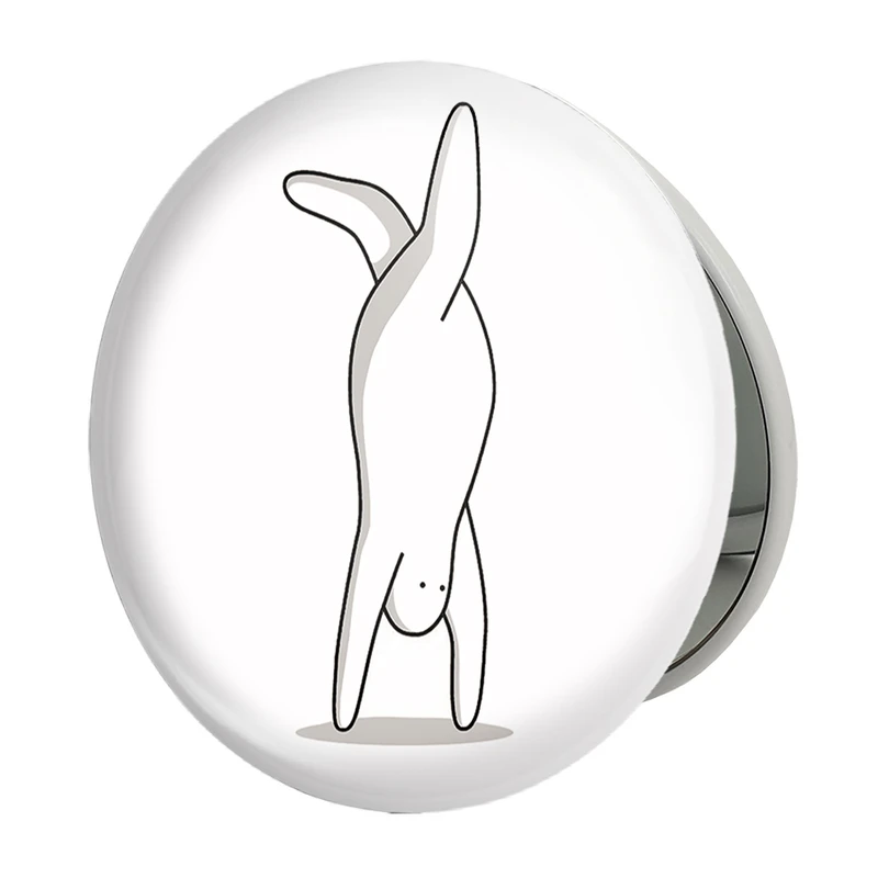 آینه جیبی خندالو طرح تنبل خسته مدل تاشو کد 29405