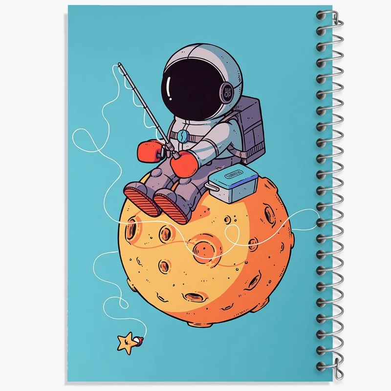 دفتر لیست خرید 50 برگ خندالو طرح فضانورد کد 1917