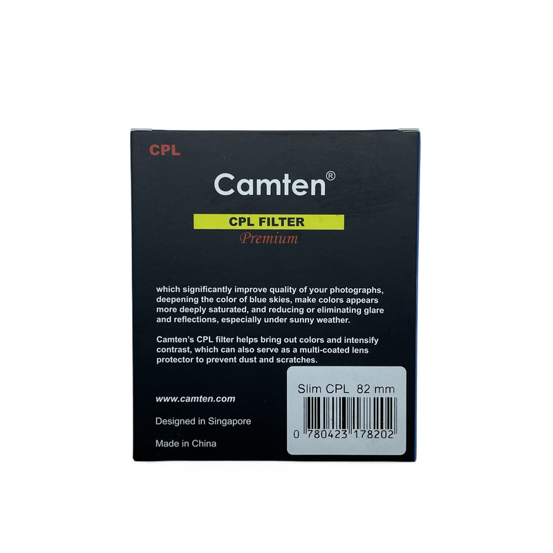 فیلتر لنز کامتن مدل C-PL SLIM-82MM