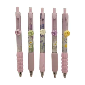 روان نویس 0.5 میلی متری مدل گل گلی مجموعه 5 عددی