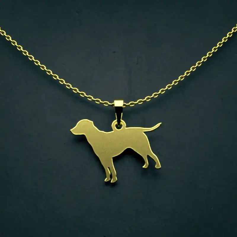 گردنبند طلا 18 عیار زنانه مدوپد مدل سگ کد J3-1-1202