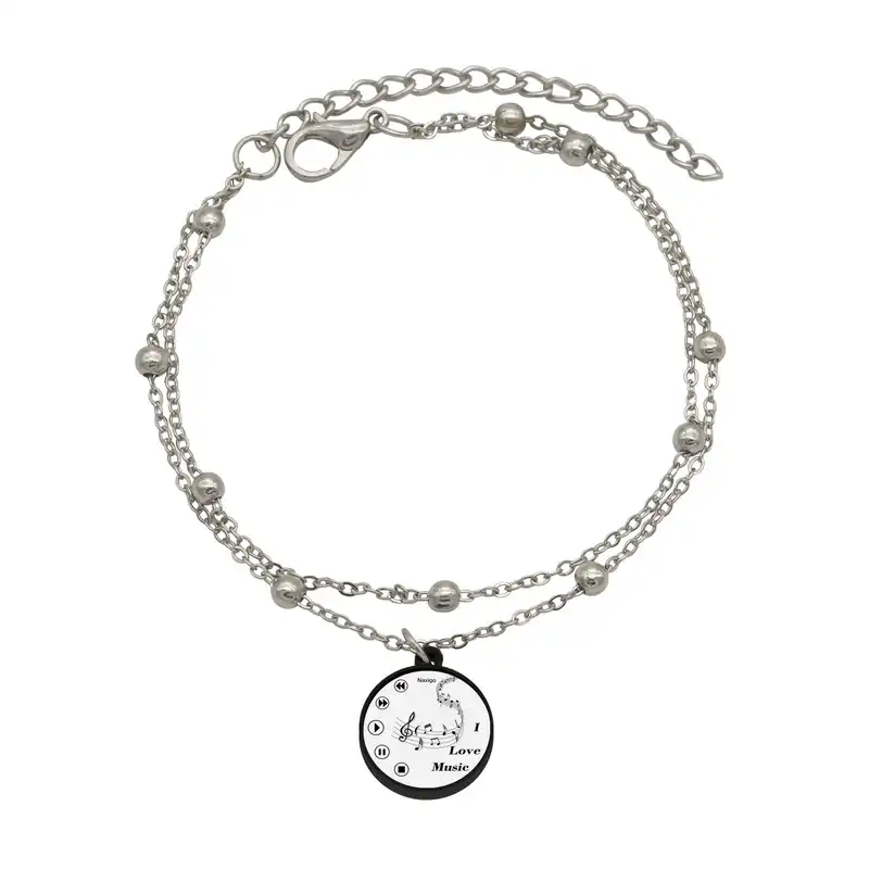 پابند زنانه ناکسیگو مدل شب تاب طرح موسیقی کد LB7427