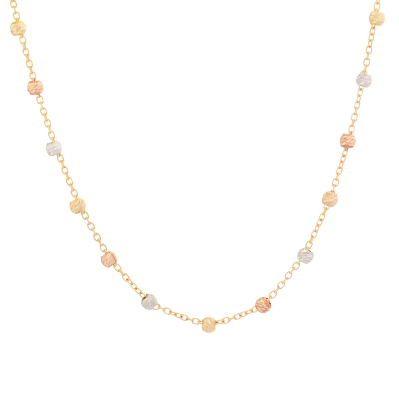 گردنبند طلا 18 عیار زنانه طلای مستجابی مدل البرنادو کد 40-T1850