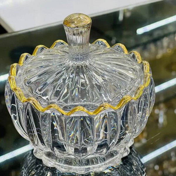 قندان مدل جنوا لب طلا