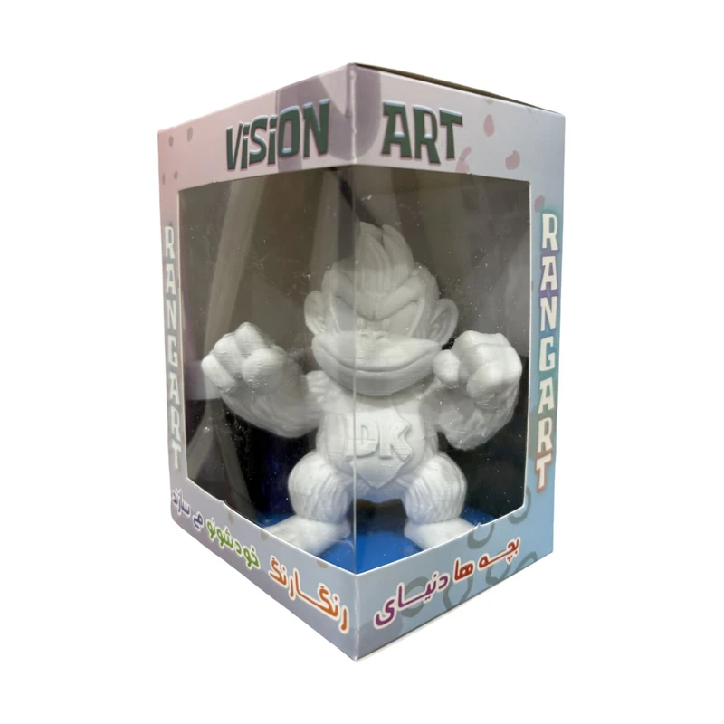 بازی آموزشی رنگ آمیزی رنگارت مدل عروسک دانکی کونگ