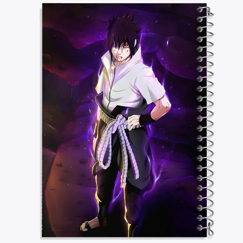 دفتر مشق 100 برگ خندالو طرح ناروتو و ساسکه انیمه ناروتو Naruto کد 11254