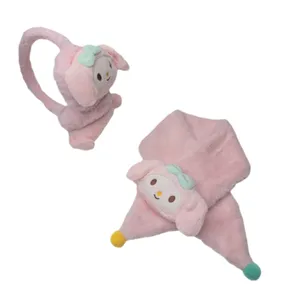 گوش گیر زمستانی بچگانه مدل عروسکی کد 04 به همراه شال گردن