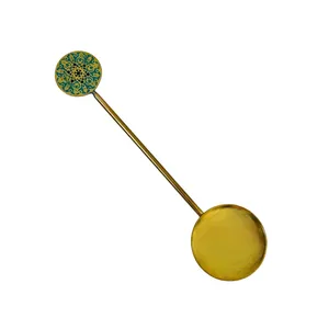 قاشق برنجی مدل گرد کد ZH404.2 