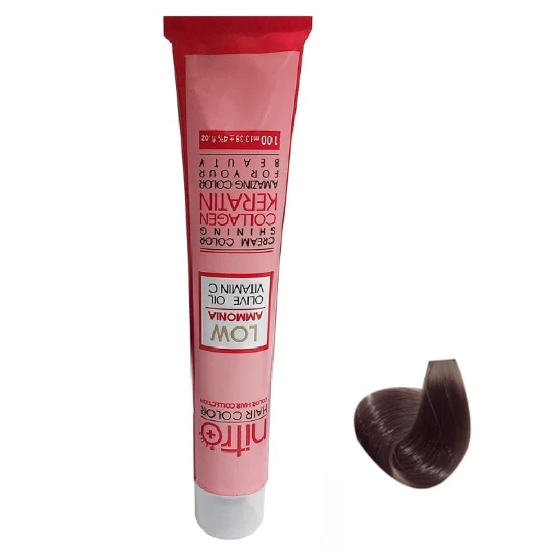 رنگ مو نیترو پلاس مدل Keratine شماره 8.2 حجم 100 میلی لیتر  بلوند دودی روشن