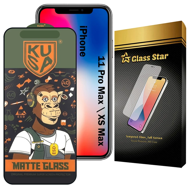 محافظ صفحه نمایش گلس استار مدل GKUSAG مناسب برای گوشی موبایل اپل iPhone 11 Pro Max / iPhone Xs Max