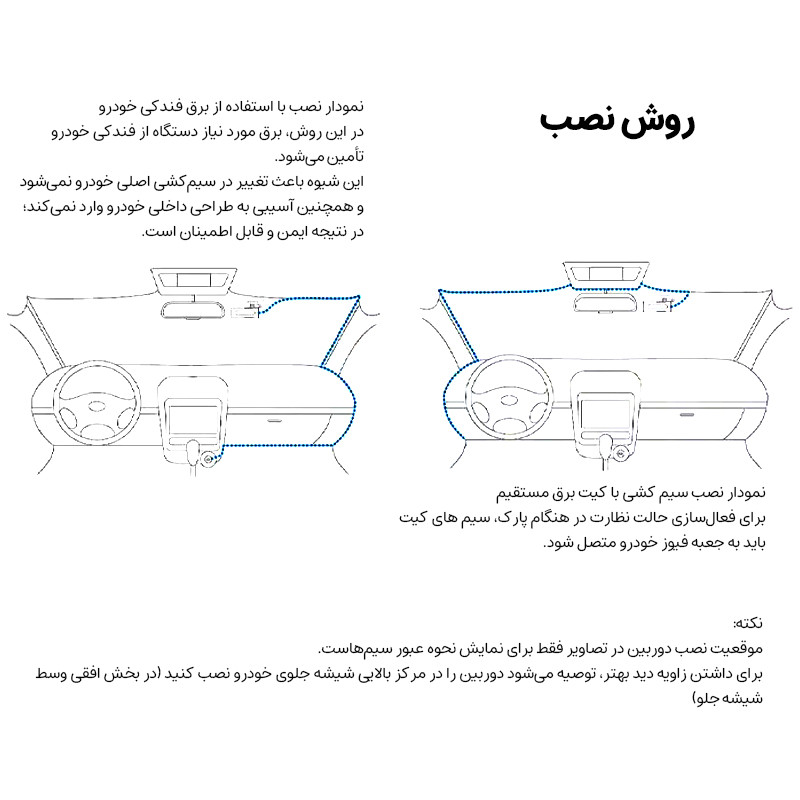 دوربین ثبت وقایع خودرو اتوویژن مدل HIS-4K-WiFi به همراه دوربین عقب
