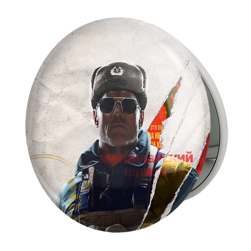 آینه جیبی خندالو طرح کاور بلک اپس کلد وار ندای وظیفه Call of duty مدل تاشو کد 30791