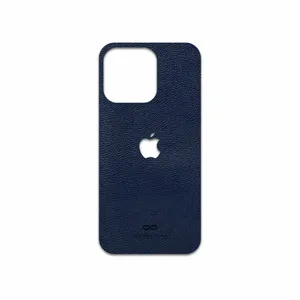 MAHOOT Deep-Blue-Leather Cover Sticker for Apple iphone 13 Pro
