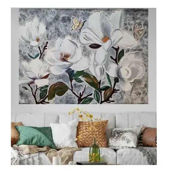 تابلو نقاشی اکریلیک مدل گل کد f1