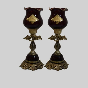 شمعدان کریستال سازان کد SH1560 بسته دو عددی