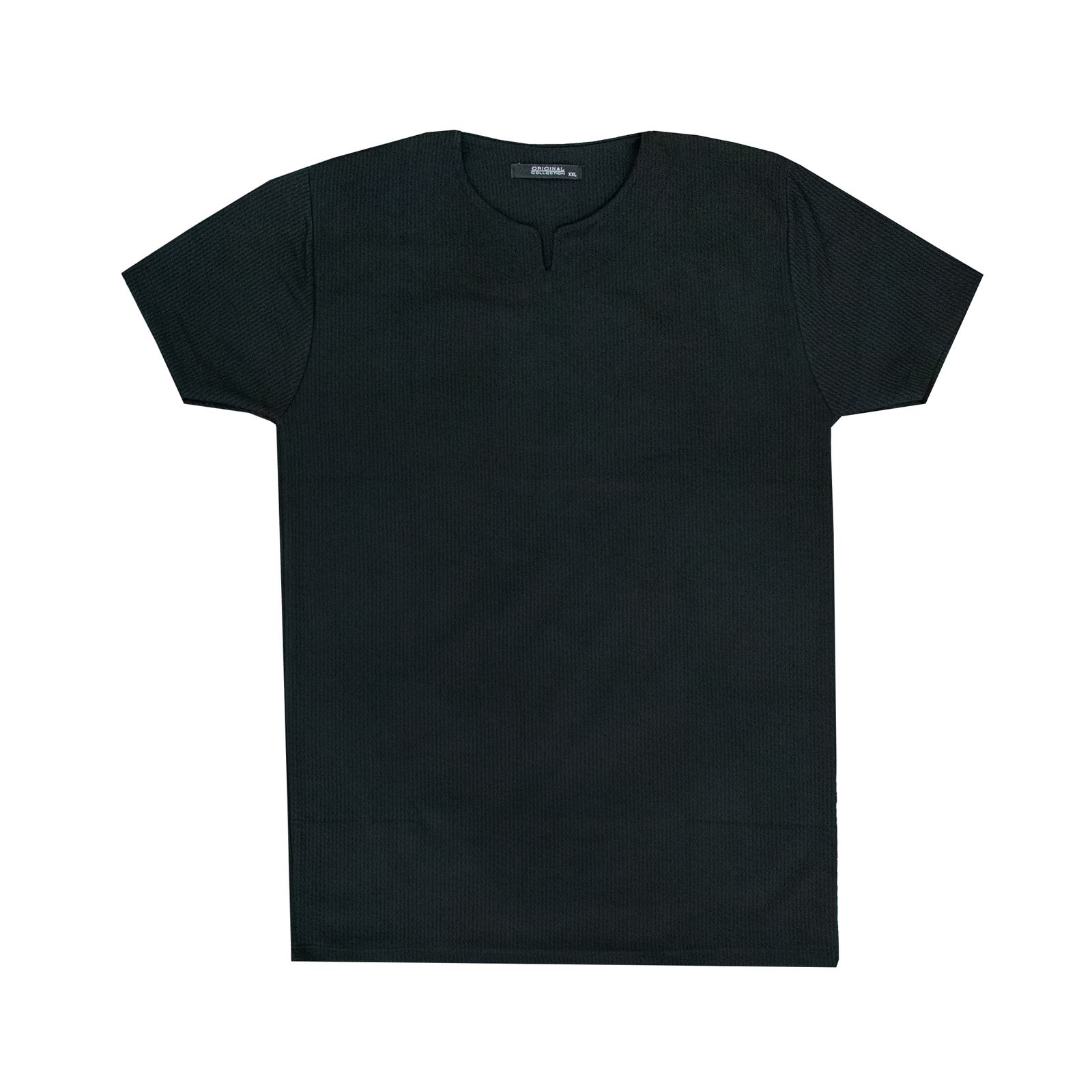 تی شرت آستین کوتاه مردانه کاملیا مدل کوبایی کد 51677 رنگ مشکی -  - 3