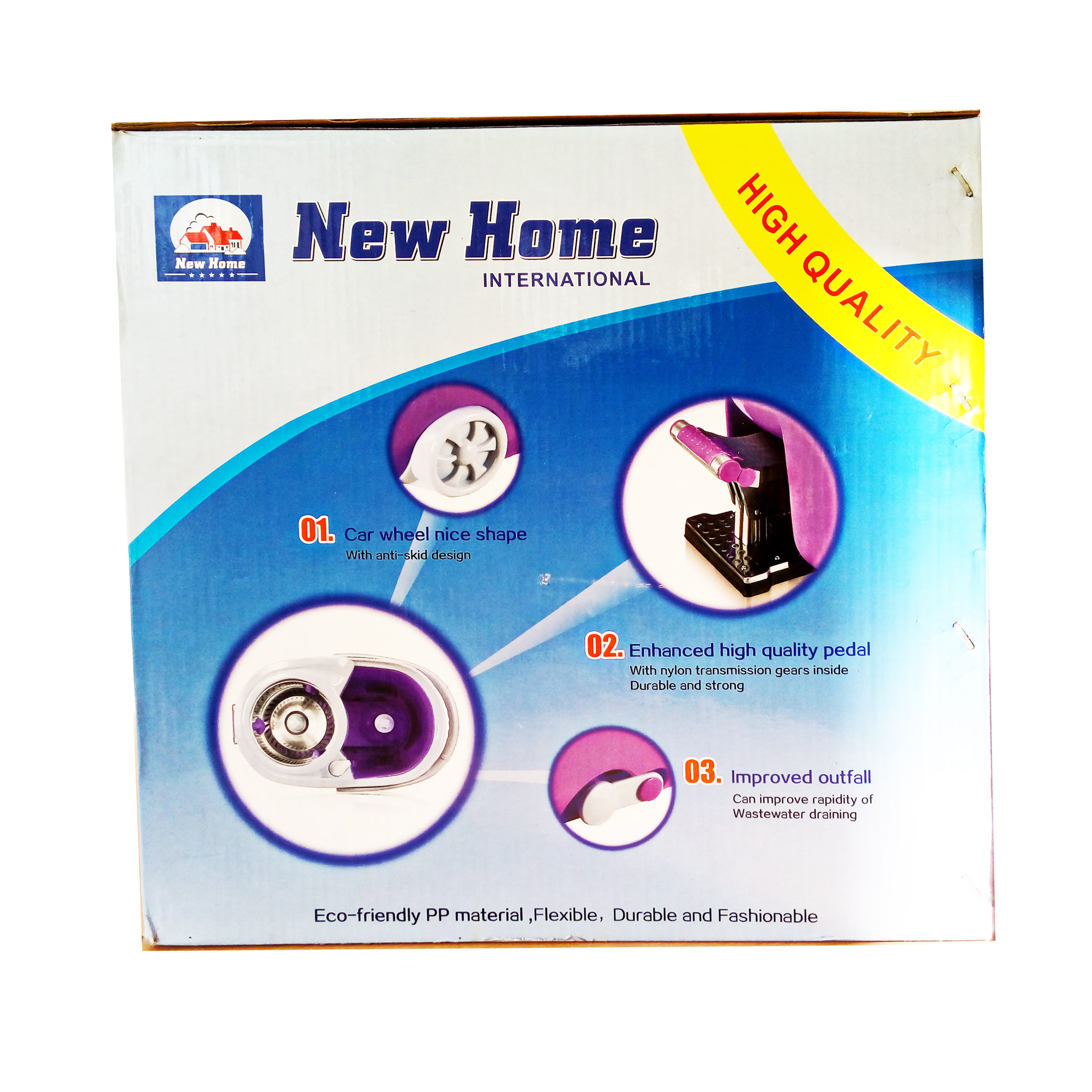 ست سطل و زمین شوی چرخشی نیوهوم مدل T80