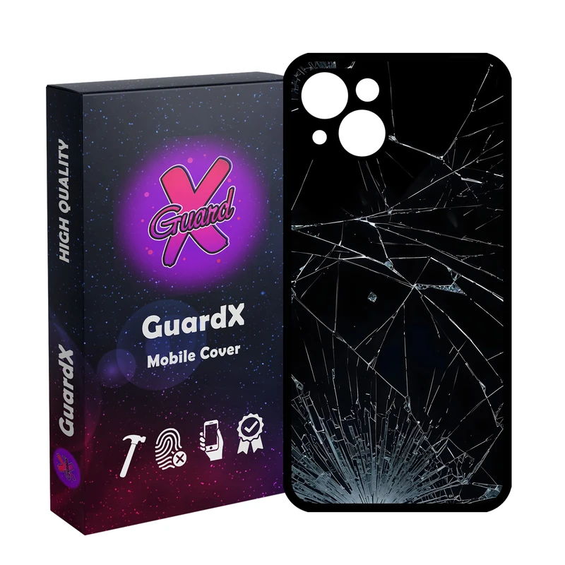 کاور گارد ایکس طرح شیشه شکسته مدل Glass10831 مناسب برای گوشی موبایل اپل iPhone 13