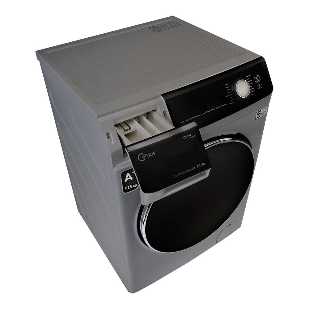 ماشین لباسشویی جی پلاس مدل GWM-M104T ظرفیت 10.5 کیلوگرم