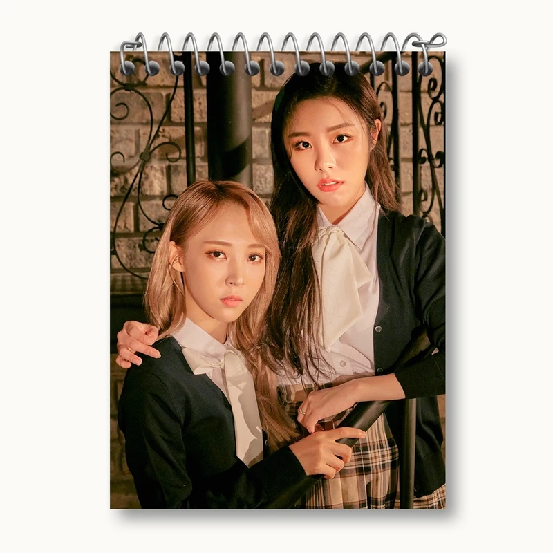 دفتر یادداشت 50 برگ خندالو مدل مونبیول و ویین گروه مامامو Mamamoo کد 19453