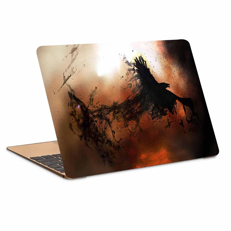 استیکر لپ تاپ طرح Crowsکد N-123مناسب برای لپ تاپ 15.6 اینچ