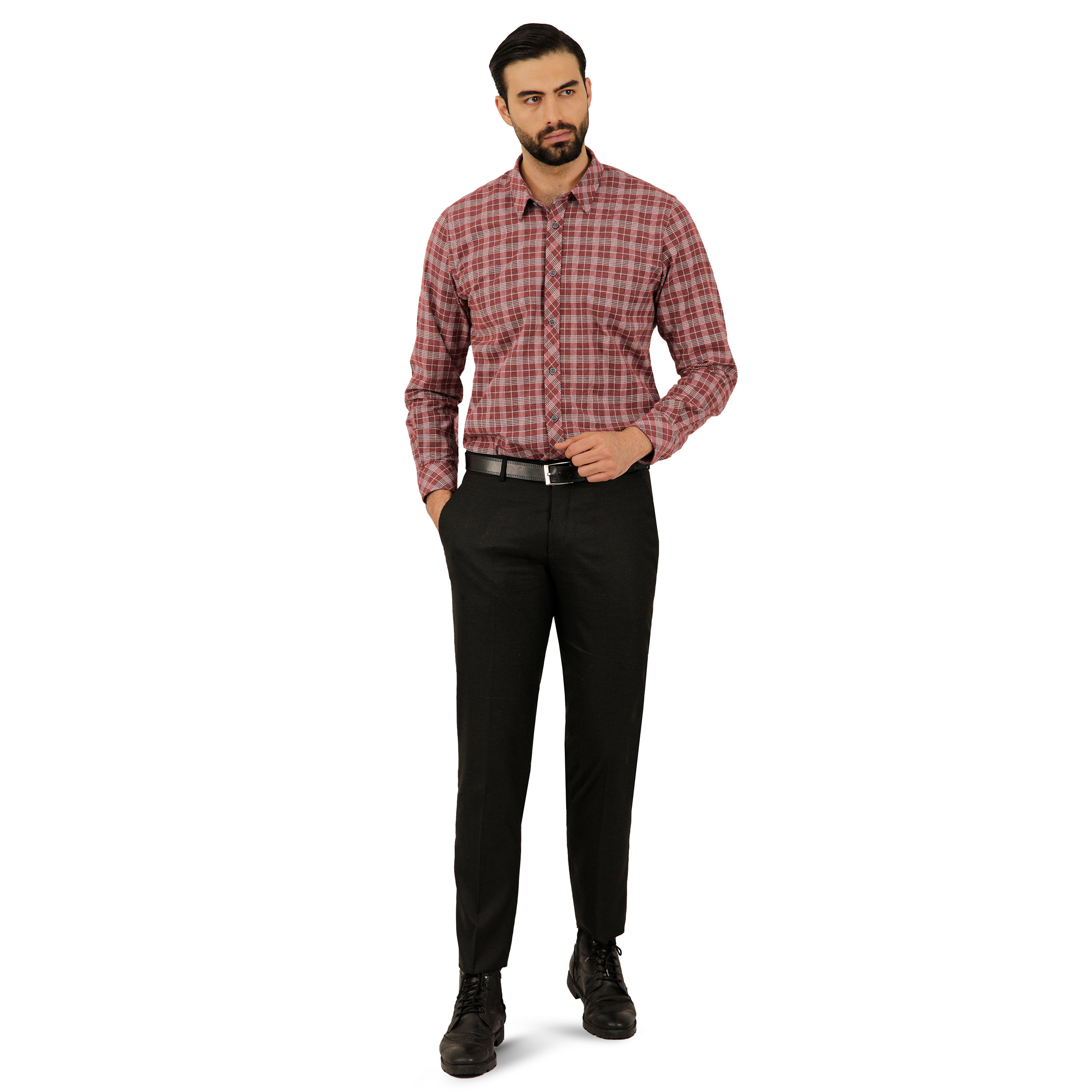 پیراهن آستین بلند مردانه پاتن جامه مدل پشمی  102721020232198 -  - 1
