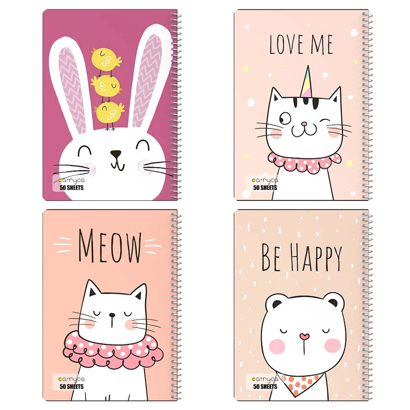 دفتر نقاشي 50 برگ کارنيکا طرح کودکان Kids کد 91404 مجموعه 4 عددی