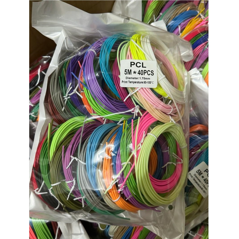 فیلامنت قلم طراحی سه بعدی مدل PCL طول 5 متر بسته 40 عددی