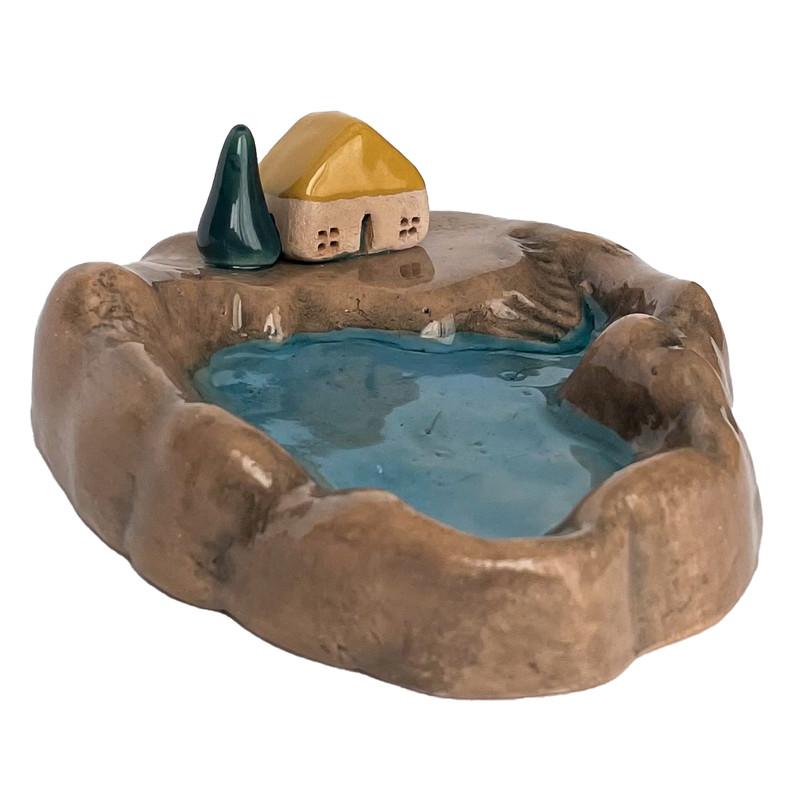 جاعودی سرامیکی مدل کلبه و دریاچه