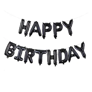 بادکنک فویلی سورتک مدل Happy BirthDay پلاس کد STF1014 بسته 13عددی