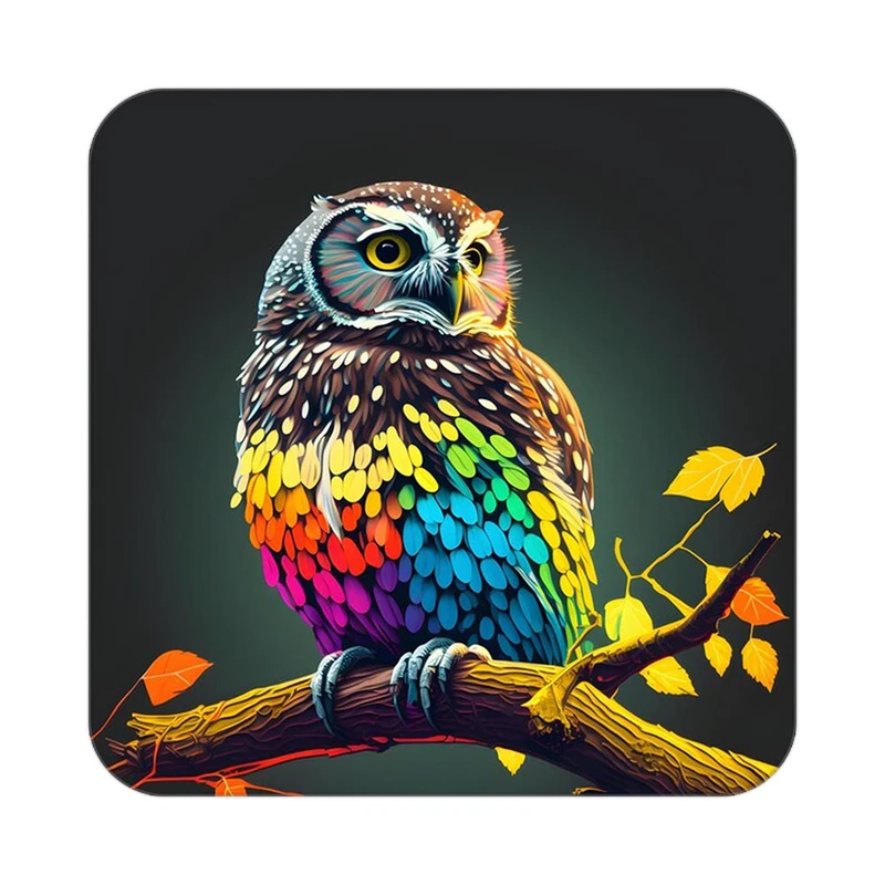 زیر لیوانی کاکتی طرح حیوانات رنگی مدل mp25925