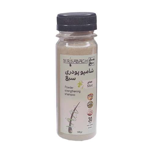 شامپو تقویت کننده و ترمیم کننده مو سبغ مدل نعناعی وزن 100 گرم