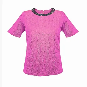 بلوز آستین کوتاه زنانه مدل Floralp